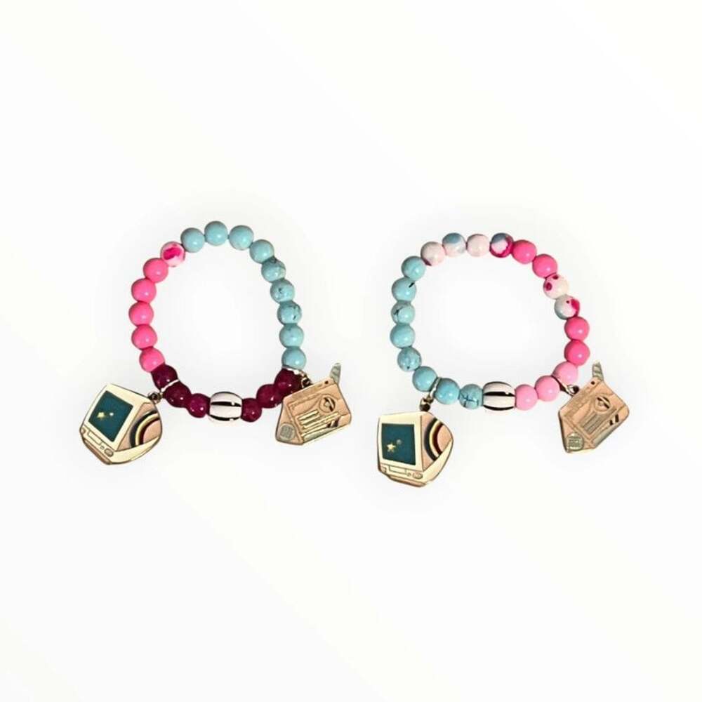 Millenial generation beaded bracelet friendship set